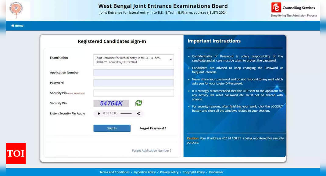 WBJEE Counselling 2024 registration closes tomorrow, seat allotment consequence on July 23: Direct hyperlink to use right here