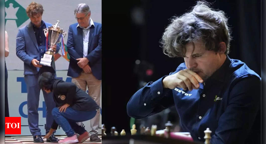 Viral Video: Magnus Carlsen left clueless as Indian feminine chess participant touches his toes