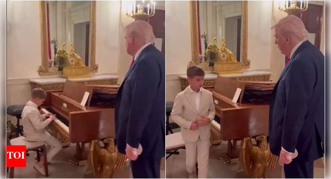 Watch: Ivanka's son debuts his first original composition for 'Grandpa' Donald Trump