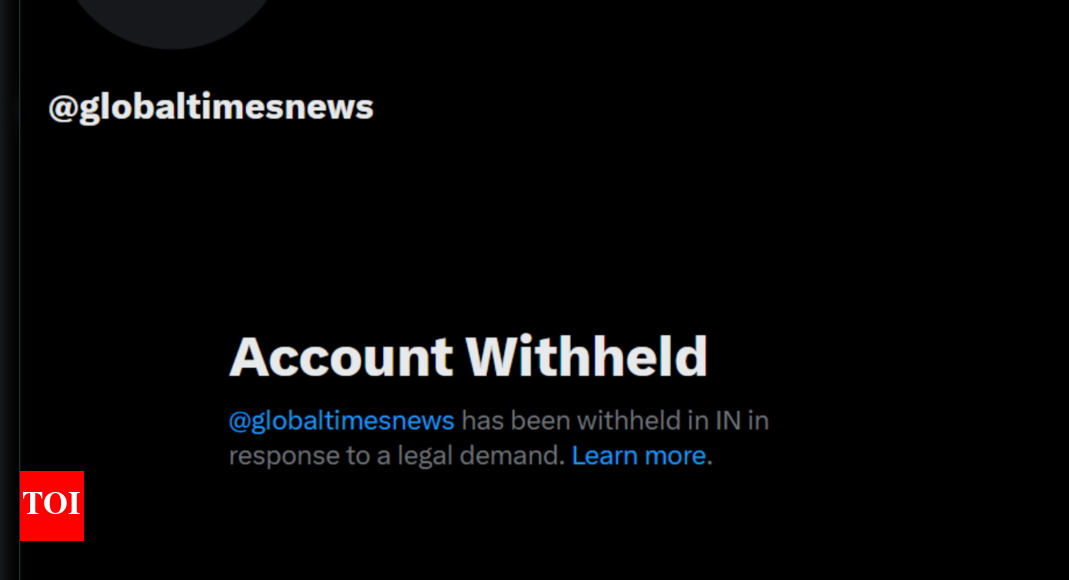 Government bans China's Global Times' X handle for spreading unverified claims on Indian armed forces | India News