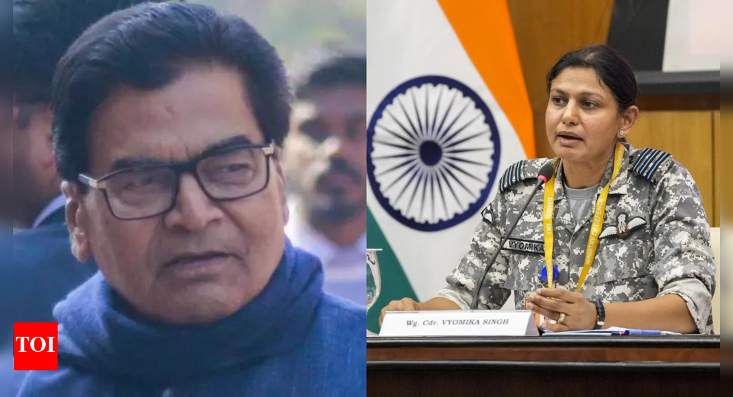 Ram Gopal Yadav sparks row with 'caste' remark on Wing Commander Vyomika Singh | India News