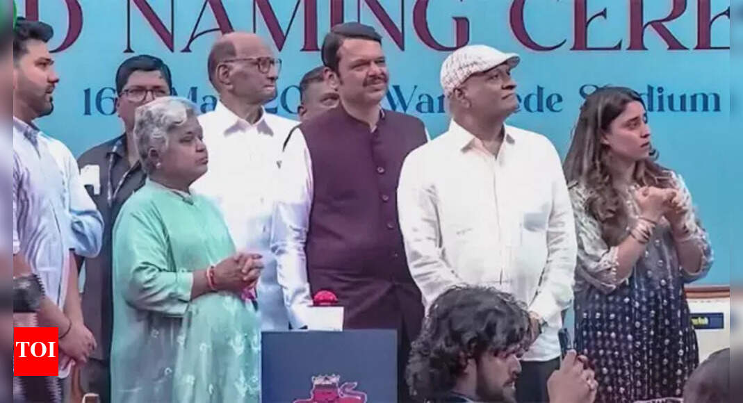 Rohit Sharma Stand: Video: Rohit Sharma gets emotional as parents inaugurate stand with his name at Wankhede | Cricket News