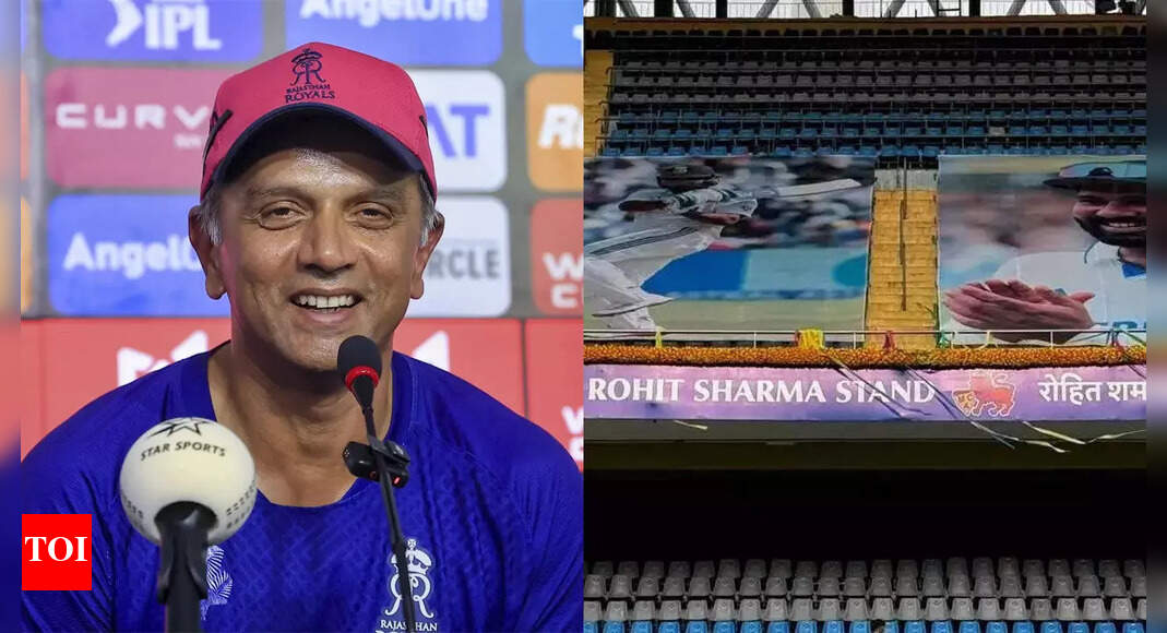 'You hit so many sixes, they had to name a stand after you!': Rahul Dravid’s witty tribute to Rohit Sharma after Wankhede honour | Cricket News