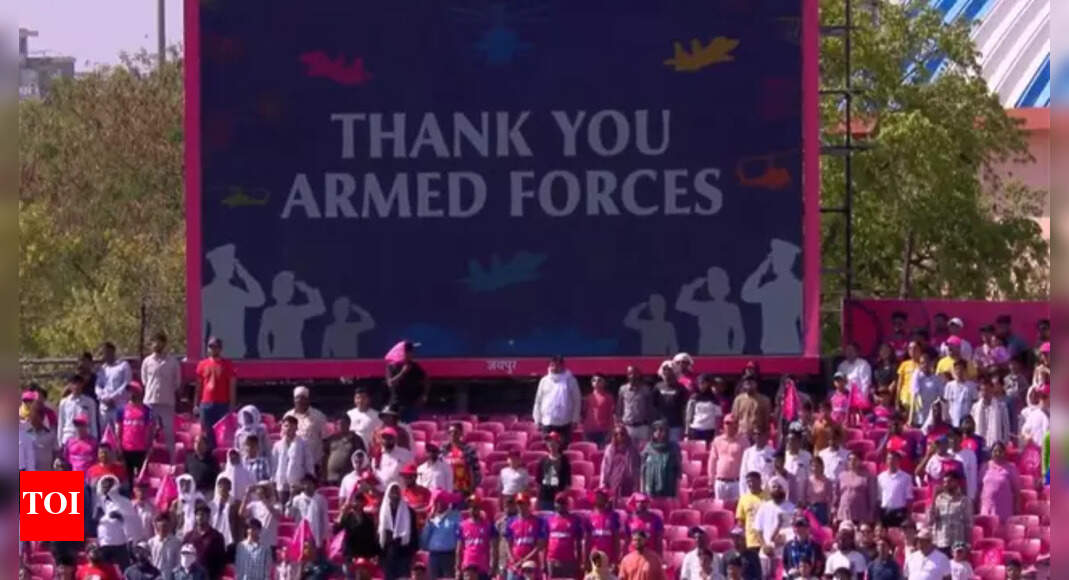 'Thank You': Emotional tribute to Armed Forces marks IPL 2025 resumption in Jaipur - Watch | Cricket News