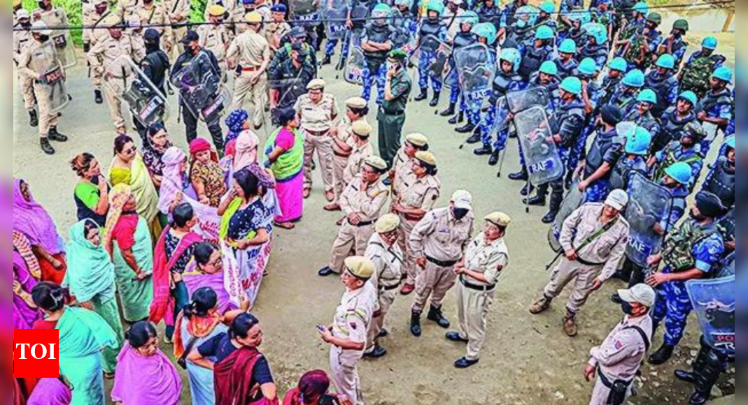 Meitei protesters lock up CEO, GSI offices in Imphal | India News