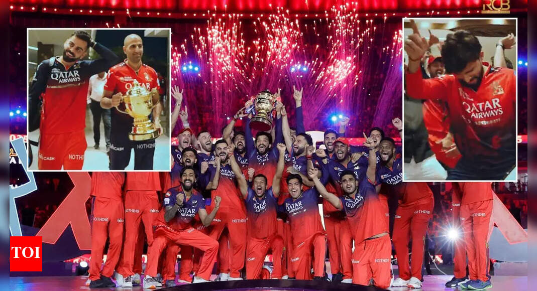 Watch: Virat Kohli, Rajat Patidar show off their moves as RCB celebrate historic IPL title win | Cricket News