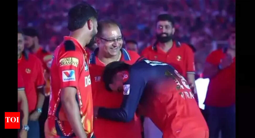Virat Kohli's gesture to Shreyas Iyer's father wins hearts after RCB's historic IPL triumph - Watch | Cricket News