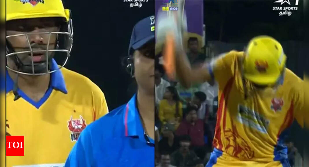 Drama in TNPL! Ashwin loses cool after controversial LBW; argues with female umpire - Watch | Cricket News
