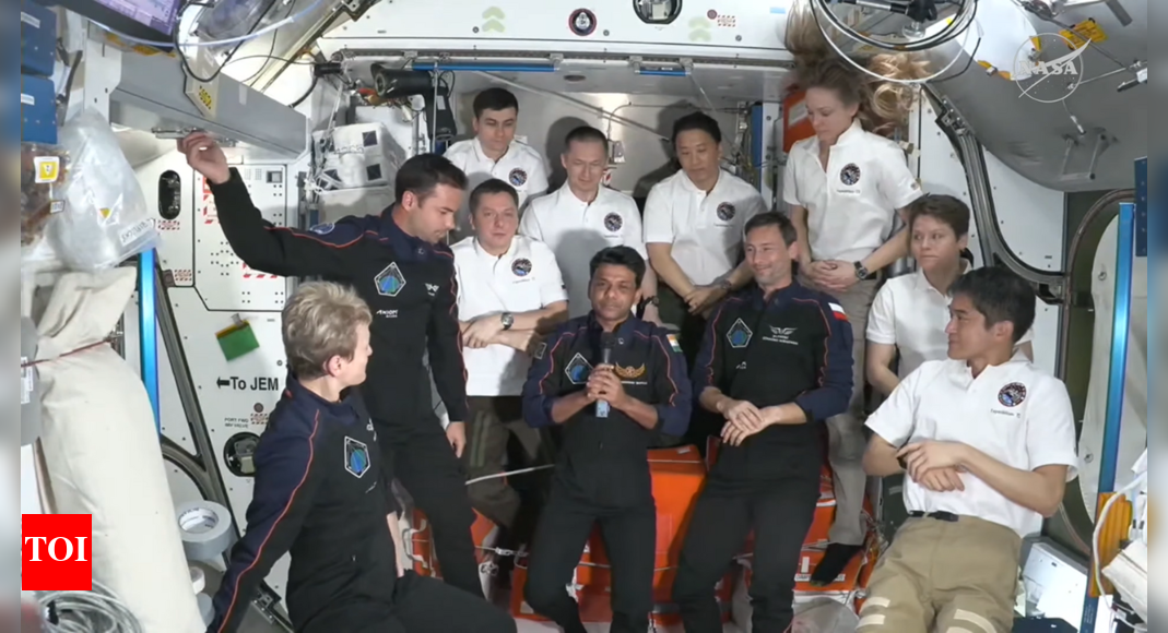 'Jai Hind, Jai Bharat': Shubhanshu Shukla's first message to India from ISS; says 'not easy to stand right here' | India News