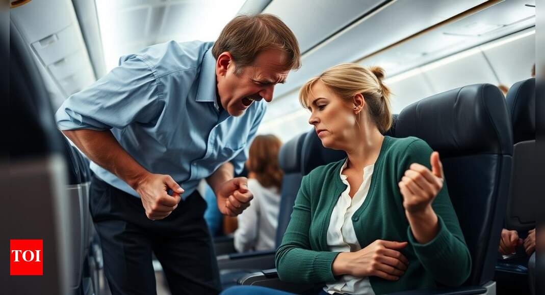 Husband-wife tiff turns ugly on Delhi-bound flight; man handed over to security on arrival | India News