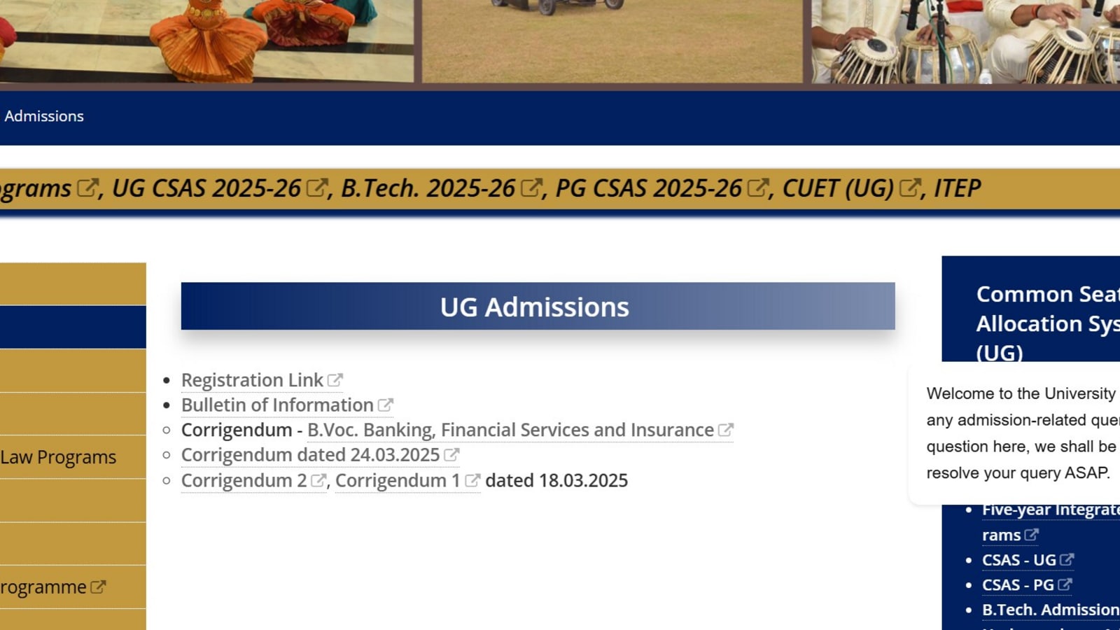 DU CSAS UG 2025 admission portal LIVE at admission.uod.ac.in; here’s how to apply for counselling