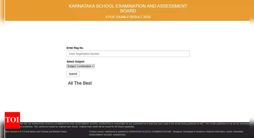 Karnataka 2nd PUC Exam 3 result 2025 declared, only 22% students go: Direct link active at karresults.nic.in