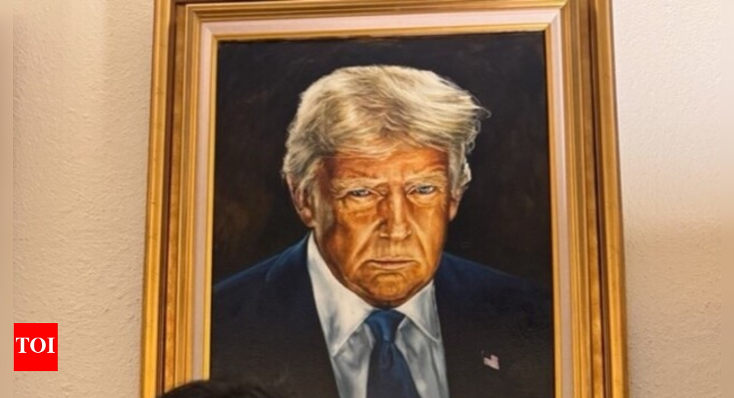 Picture perfect (lastly): Colorado hangs Trump’s 'glimmery' portrait - approved by the man himself