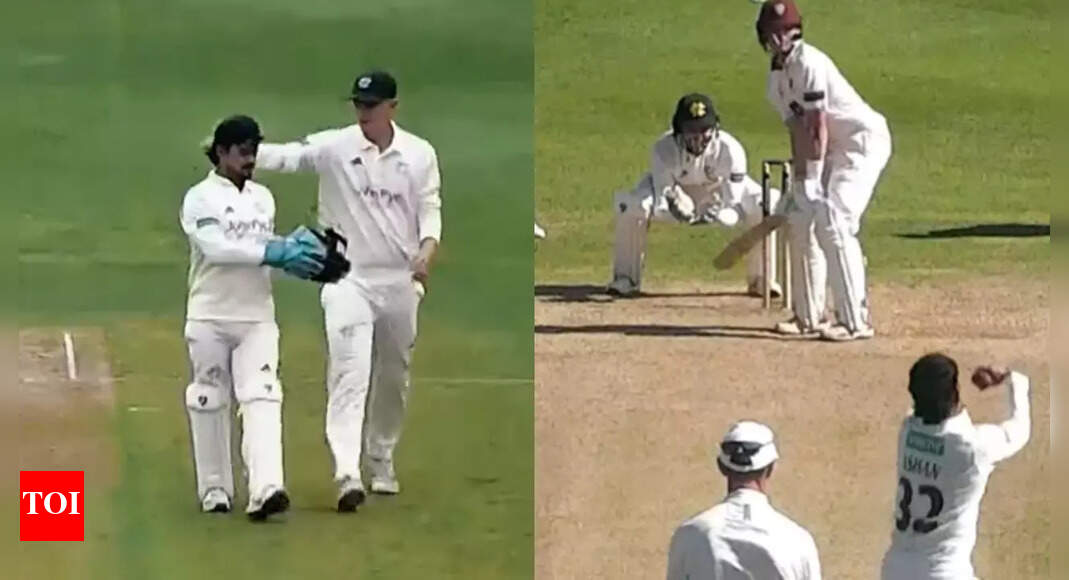 '6 balls, 6 different actions': Ishan Kishan imitates MS Dhoni, Harbhajan Singh and Shane Warne in 1 over - WATCH | Cricket News