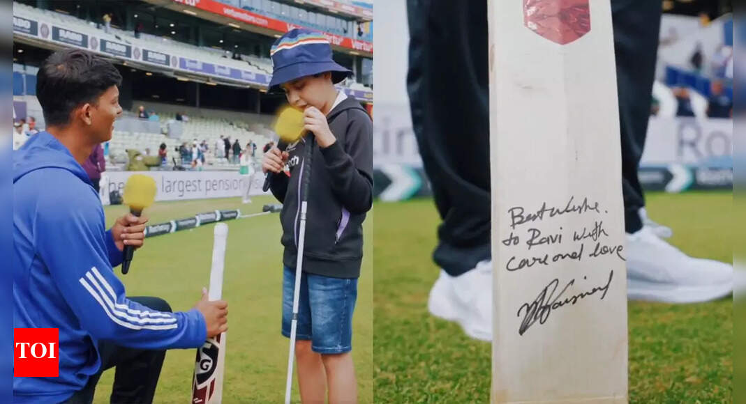 'You're the future of Indian cricket': Yashasvi Jaiswal fulfils wish of blind fan with heartwarming gesture at Edgbaston | Watch | Cricket News