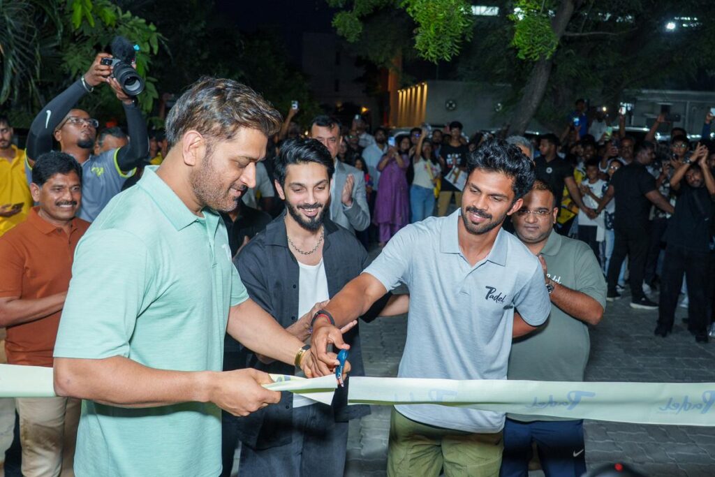 Dhoni’s new padel brand launches centre in Chennai