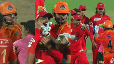 DPL 2025: Ugly brawl breaks out; Lady umpire intervenes - Watch | Cricket News