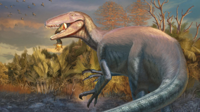 Scientists discover a new dinosaur from Argentina with a crocodile bone in its mouth |