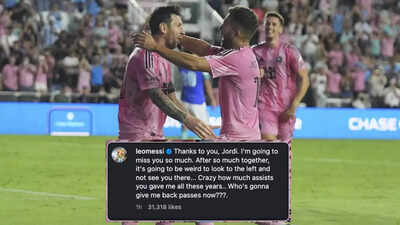 'Going to be bizarre': Lionel Messi with amusing comment on Jordi Alba's retirement | Football News