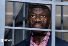 Ugandan opposition leader Kizza Besigye in ICU after collapsing in court, his wife says