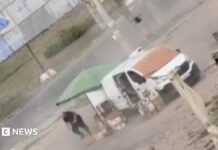 Video shows Russian drone chasing Ukrainian street vendor in ‘human safari’ attack