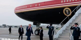 Trump says he switched planes after Nato summit because of possible threat