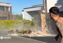 Family’s narrow escape before earthquake shakes home
