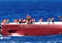Eight killed and others missing after ferry capsizes off northern Cyprus