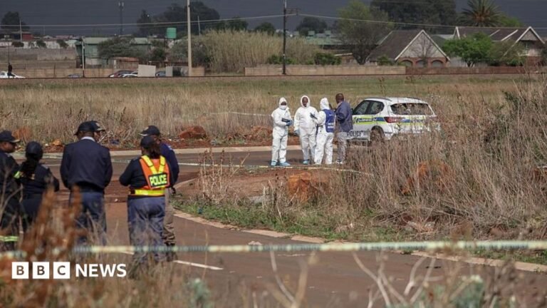 South Africa police arrest three after woman’s body found