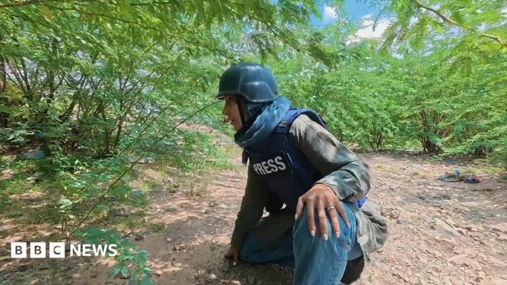 BBC reports from the front-line of an escalating war in Yemen