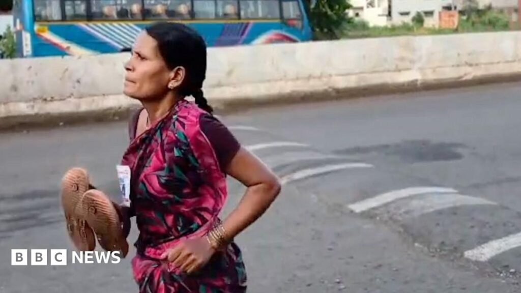 Mum’s viral barefoot race sparks debate over India’s education crisis