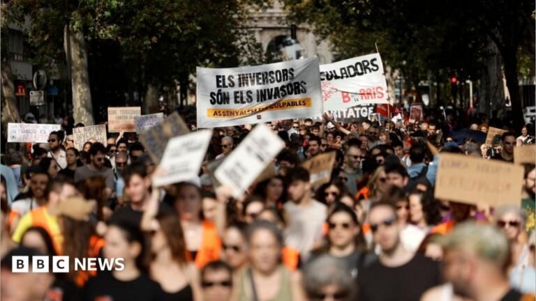 Protesters across Spain demand action over housing crisis