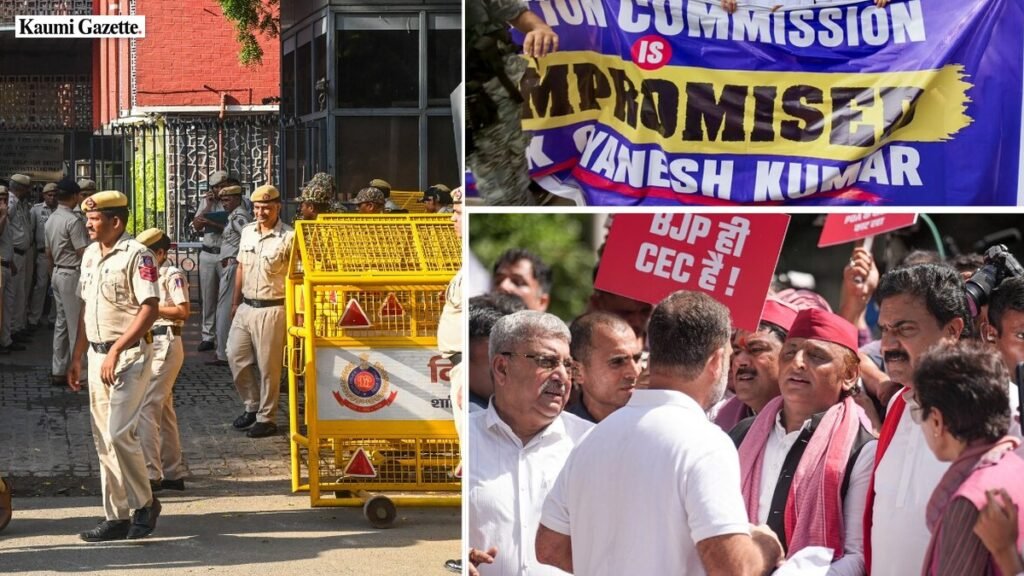 Delhi Police detain opposition leaders during protest march to Election Commission