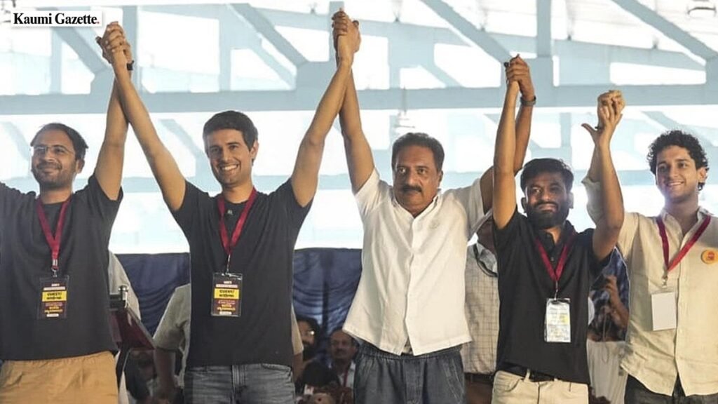 Cockroach Janata Party founder and activists protest Special Intensive Revision in Bengaluru