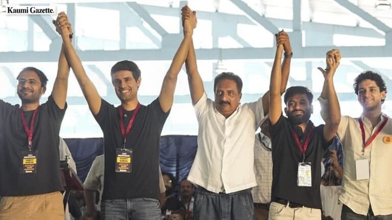 Cockroach Janata Party founder and activists protest Special Intensive Revision in Bengaluru