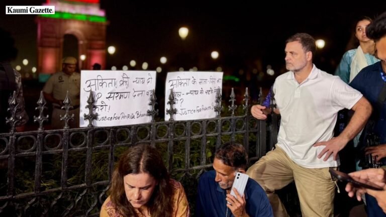 Rahul Gandhi Joins Parents of Ankita Bhandari in Protest Over Gubernatorial Appointment