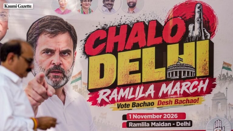 Rahul Gandhi urges student participation in capital protest demanding Chief Election Commissioner removal
